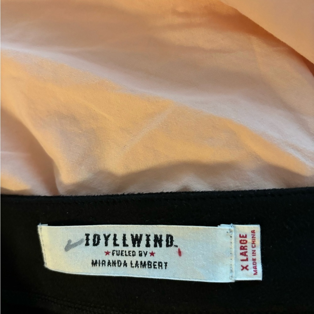 Idyllwind Asymmetrical Black Fringe Skirt - Picture 3 of 9